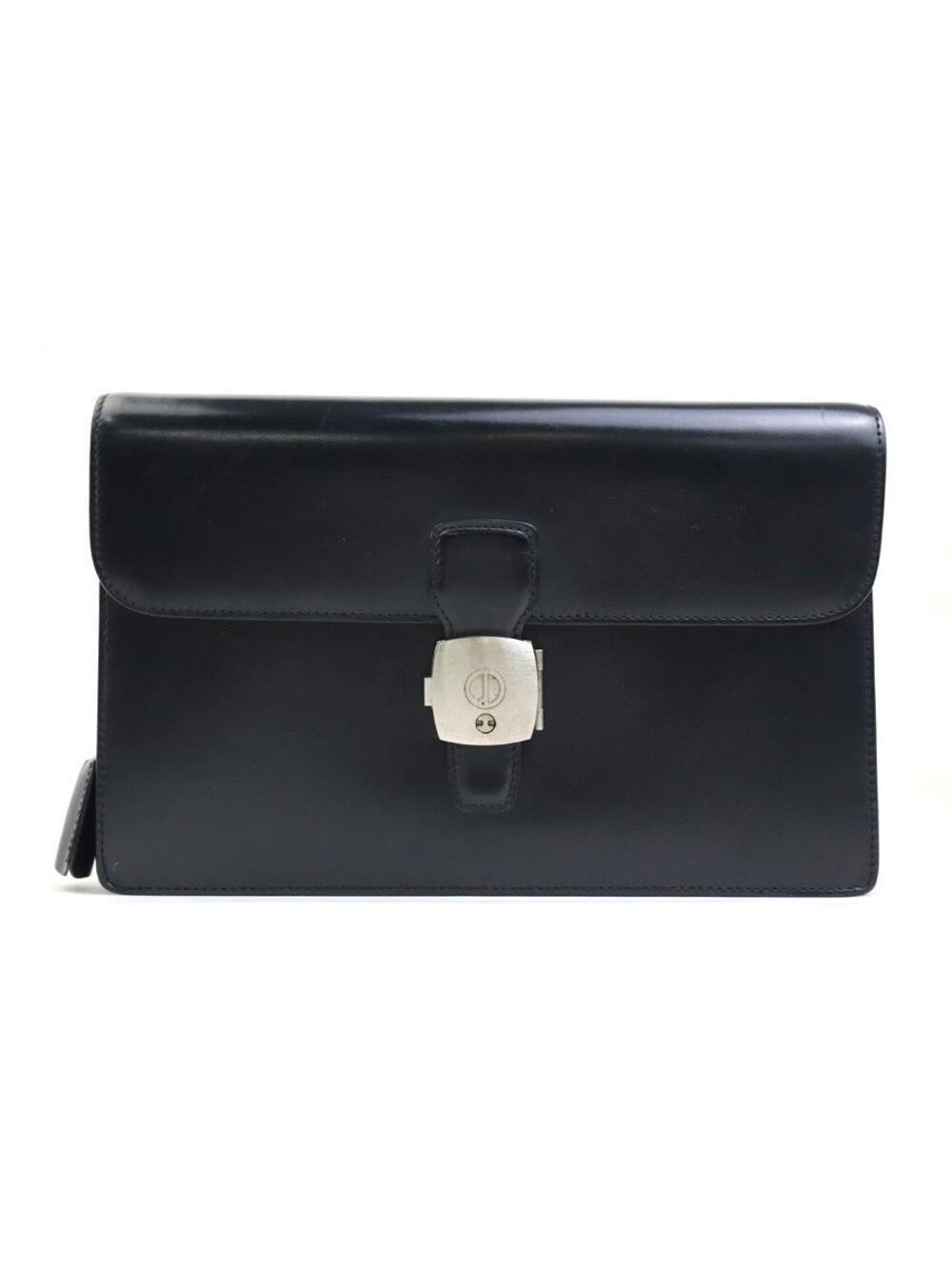 Auth Dunhill Clutch Bag Black #322533D85B